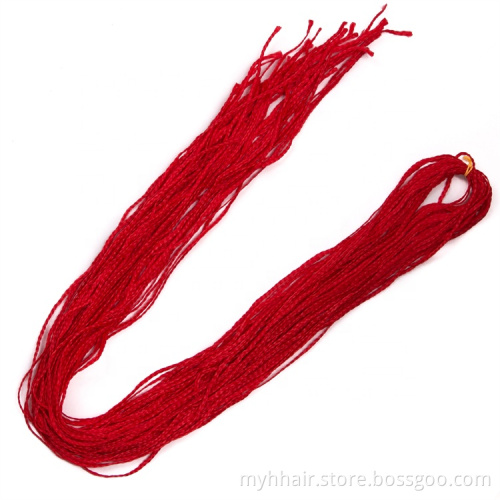 Small Long Inch Low Temperature Colorful Pure Color rope Wholesale Straight Braid Hair extensions zizi Crochet Hair
